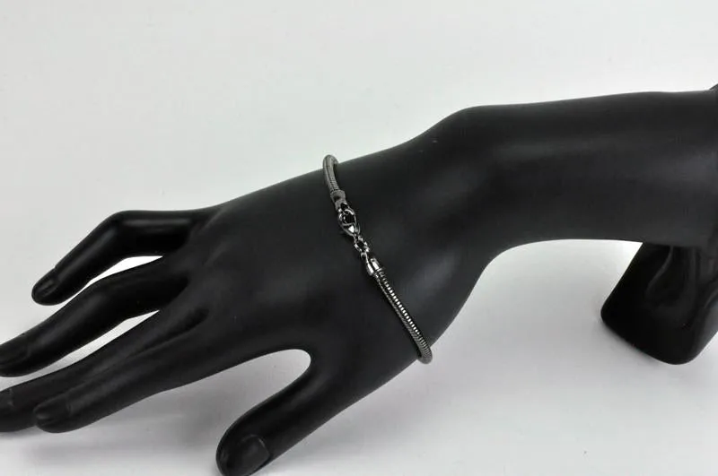 3.2mm Snake Chain Bracelet - 7.5 Inch Length - Finished with Clasp - Sold by the Piece - Multiple Finishes Available - SNAKE2-BR