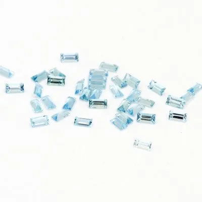 3x1.5mm AA Aquamarine Baguettes
