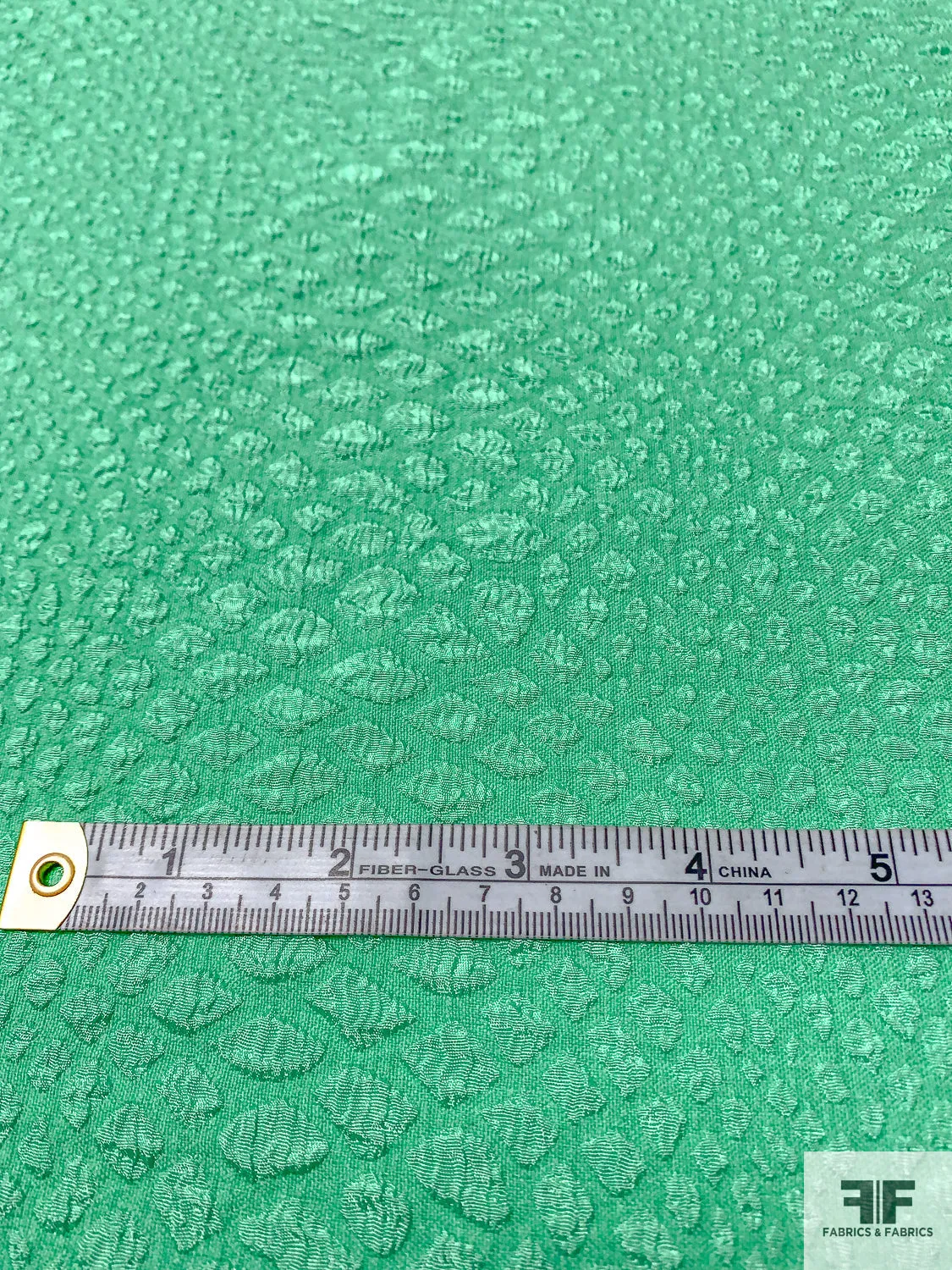 Animal Pattern Soft and Lightweight Textured Brocade - Aquamarine Green