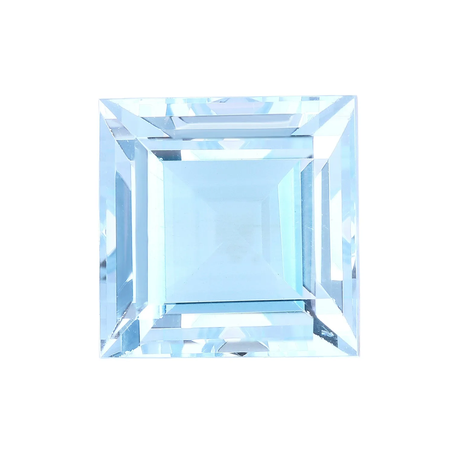 Aquamarine 16MM Princess Cut Square