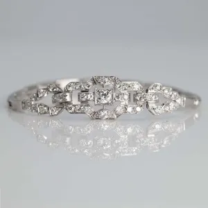Art Deco Platinum 1.40 carat Diamond Bracelet