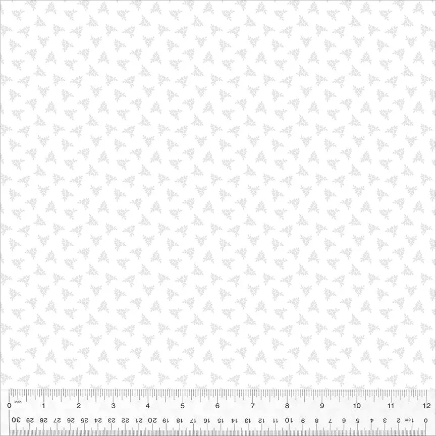 Blanche White Regal Ditsies Fabric