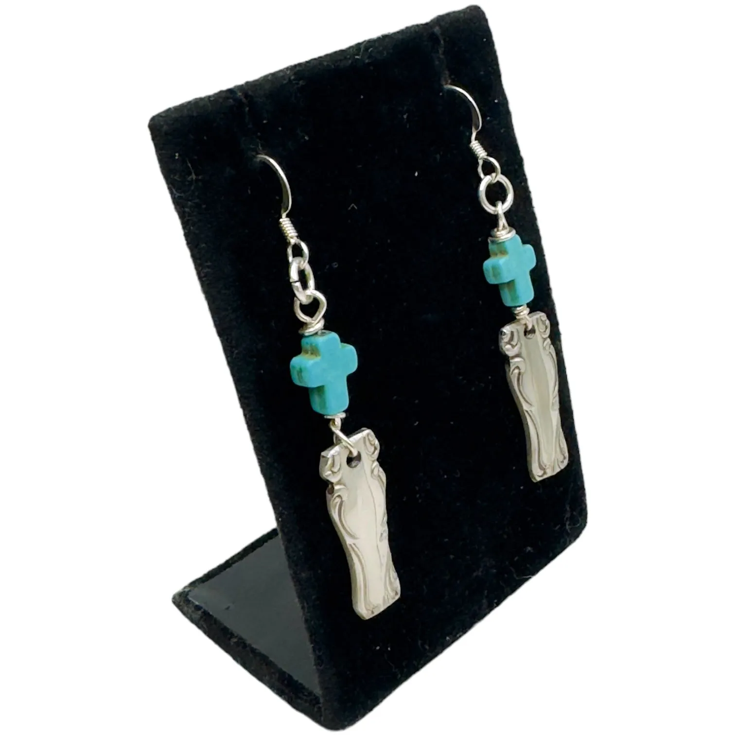 Boho Spoon Artisan Earrings from Simeon L & George Rogers Silverware