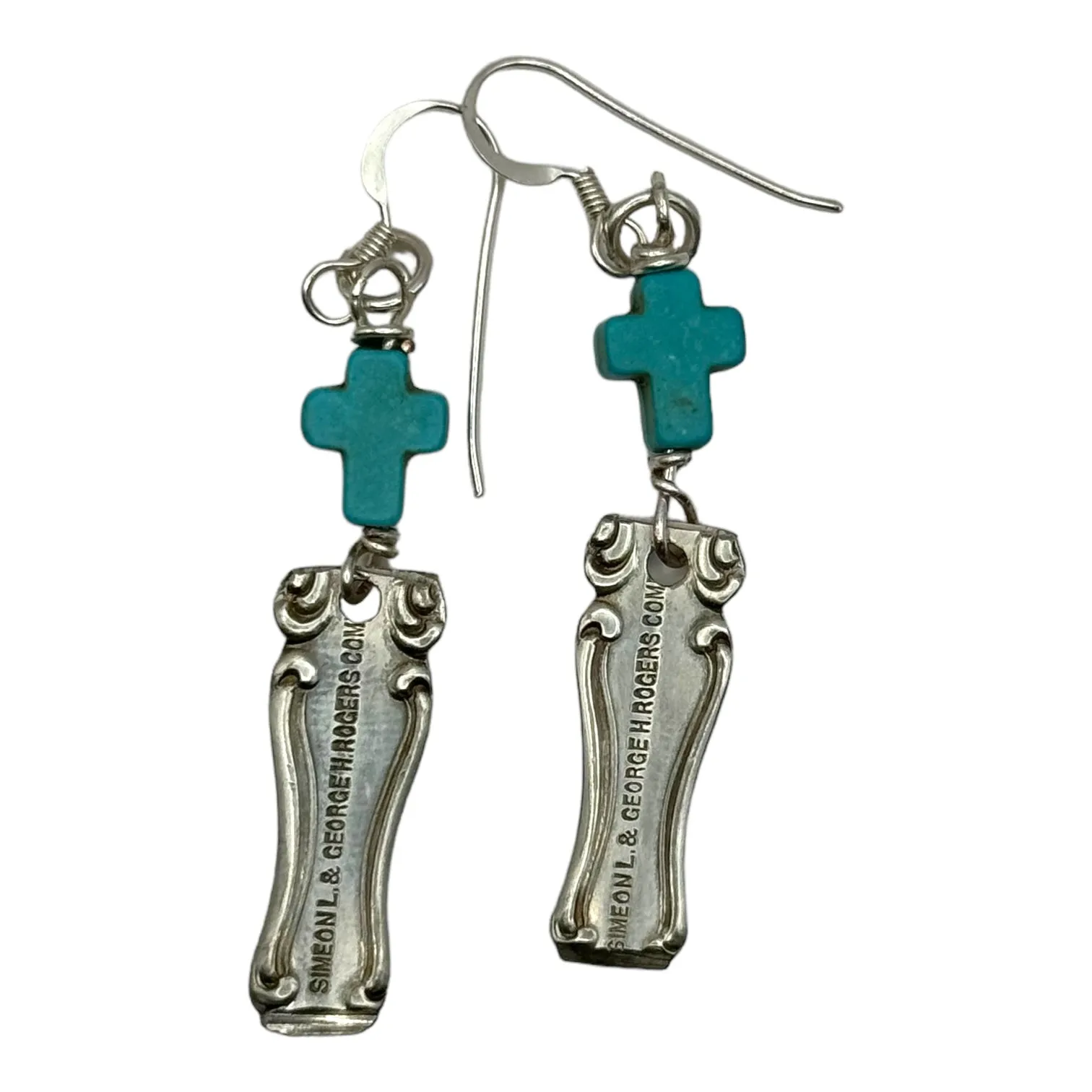 Boho Spoon Artisan Earrings from Simeon L & George Rogers Silverware