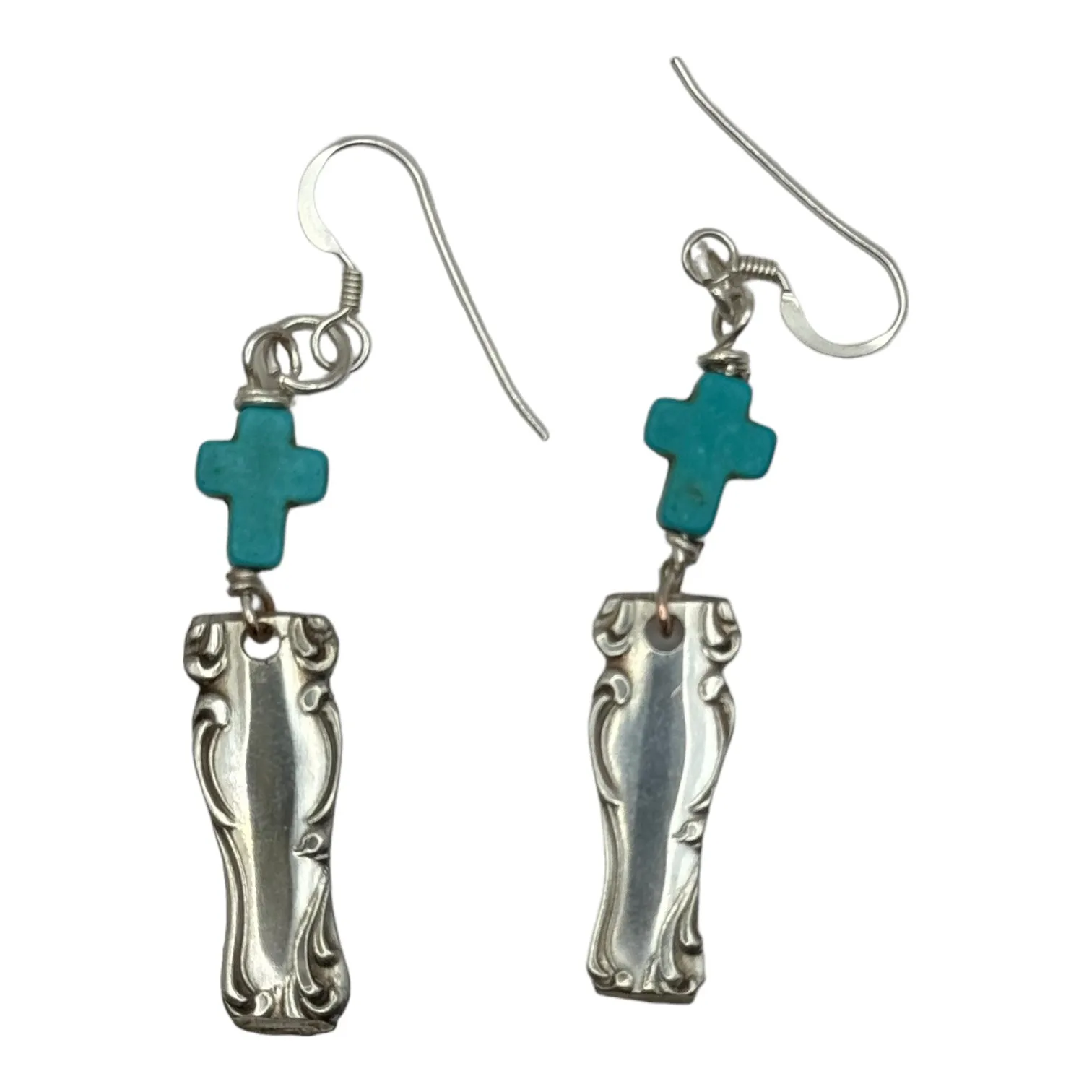 Boho Spoon Artisan Earrings from Simeon L & George Rogers Silverware
