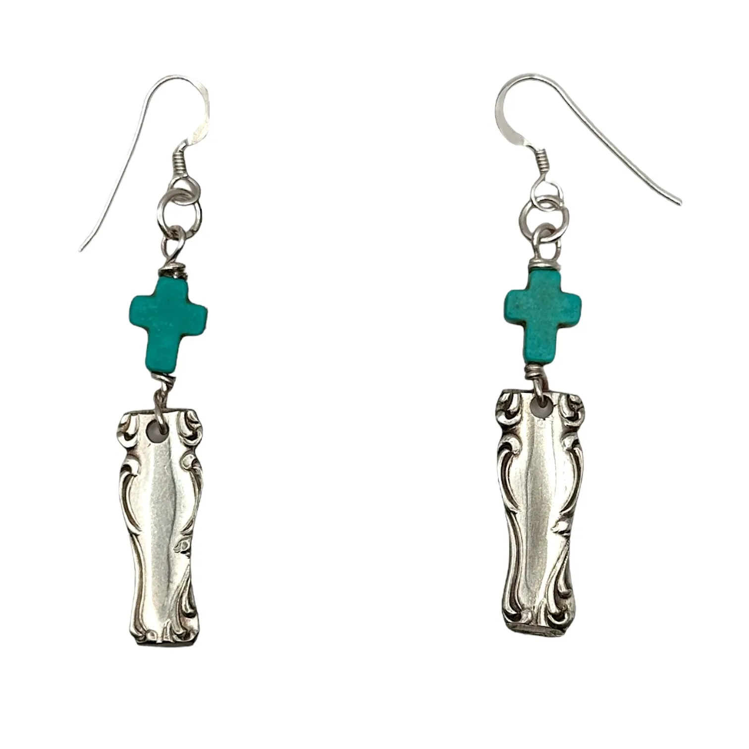 Boho Spoon Artisan Earrings from Simeon L & George Rogers Silverware