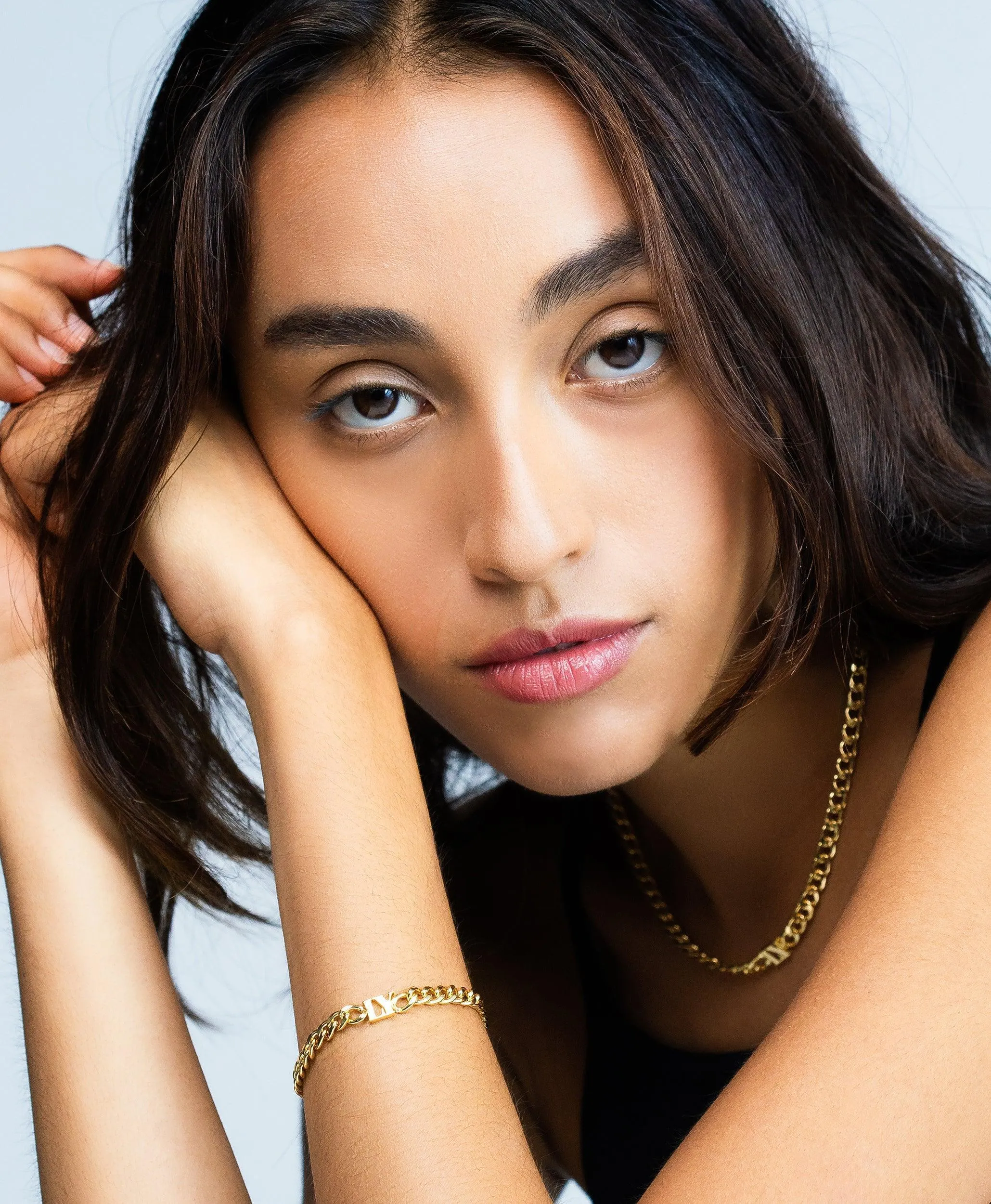 Bold Letters Bracelet 18ct Gold Vermeil
