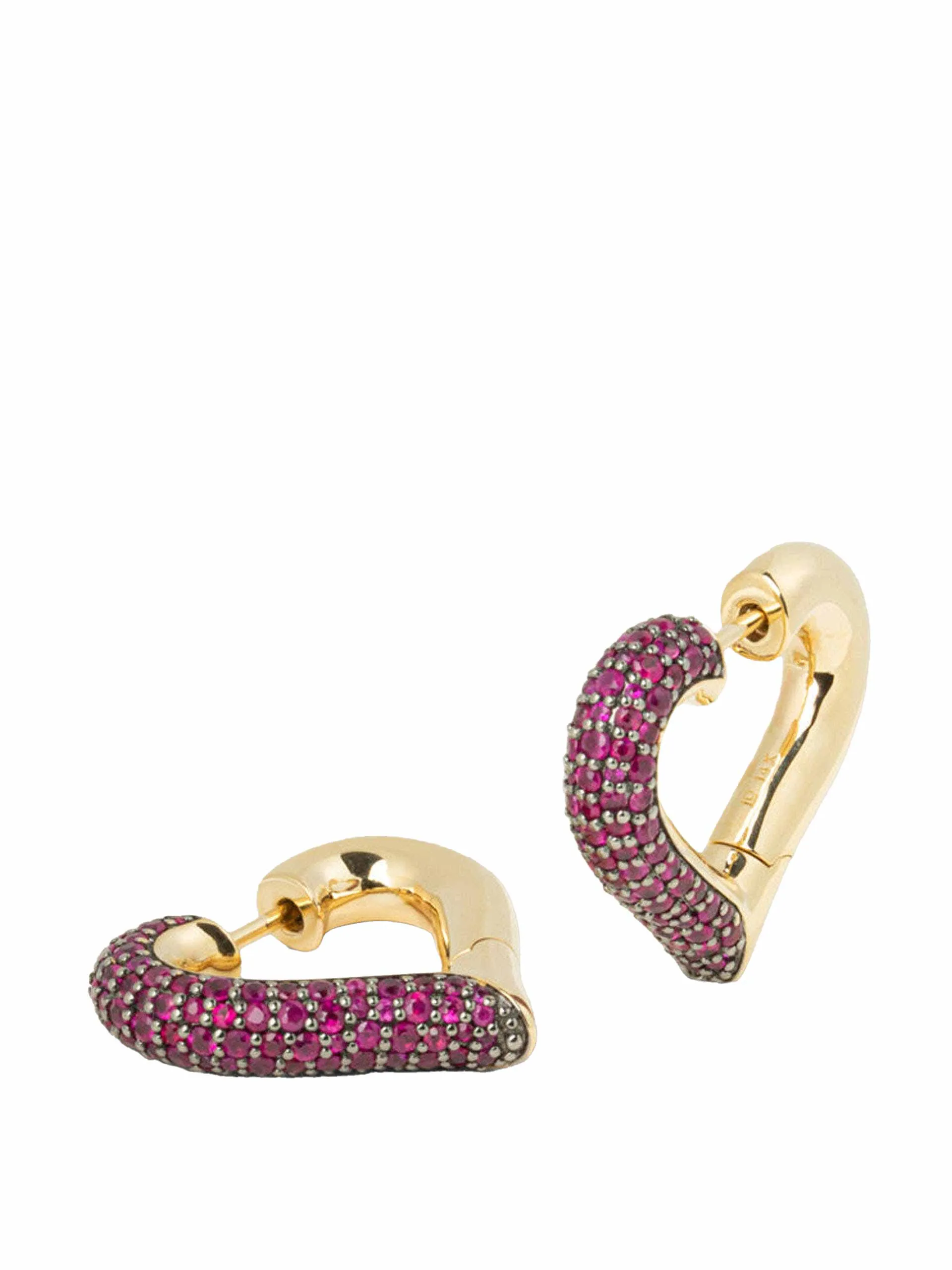 Chubby love ruby earrings