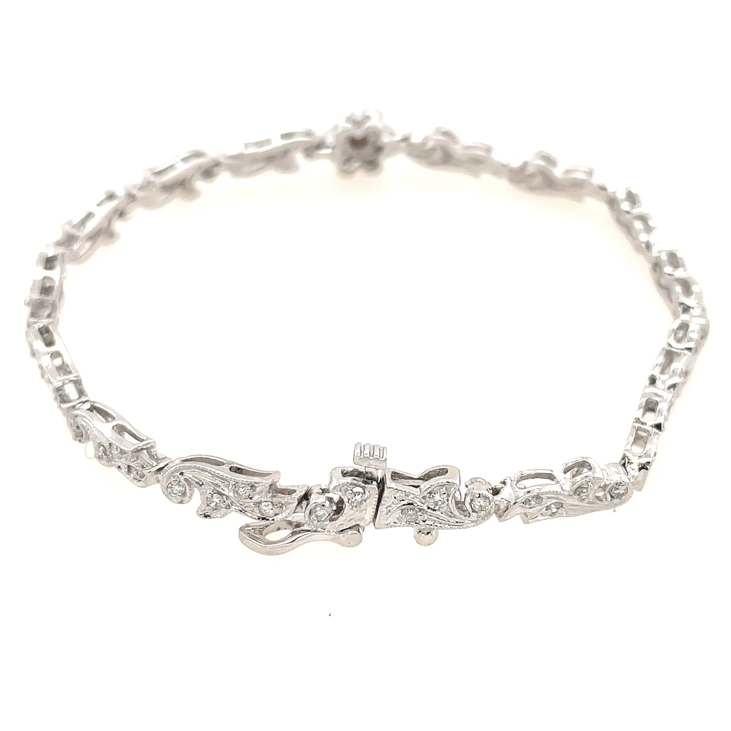 Diamond Floral Bracelet