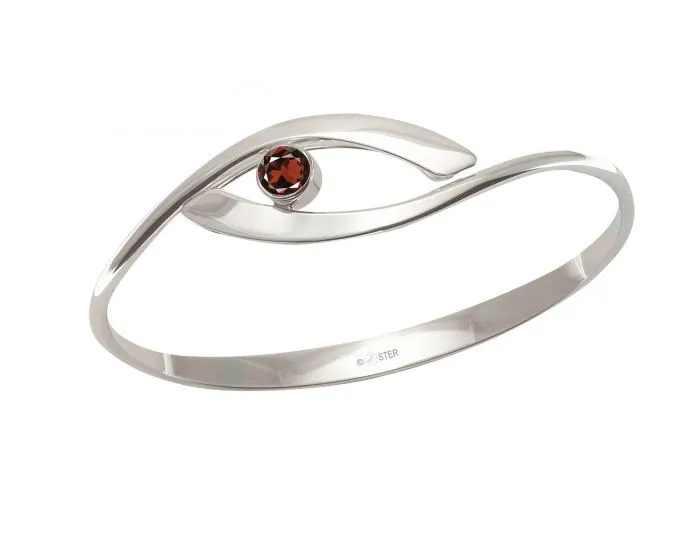Ed Levin Sterling Silver Sensational Swing Gemstone Bracelet