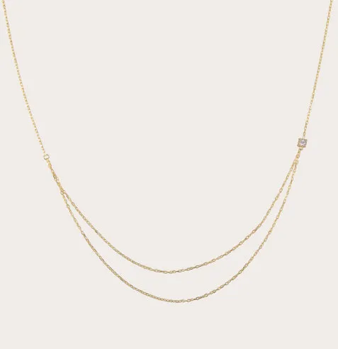 Elodie White Topaz Necklace
