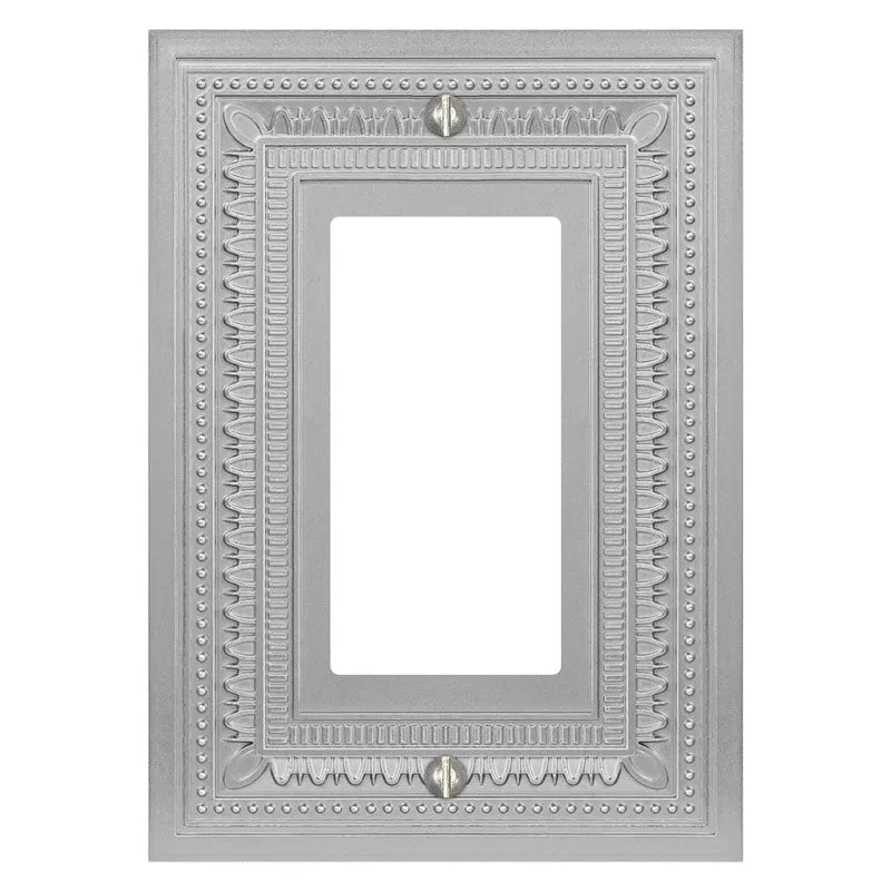 Filigree Border Satin Nickel Cast - 1 Rocker Wallplate