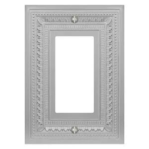 Filigree Border Satin Nickel Cast - 1 Rocker Wallplate