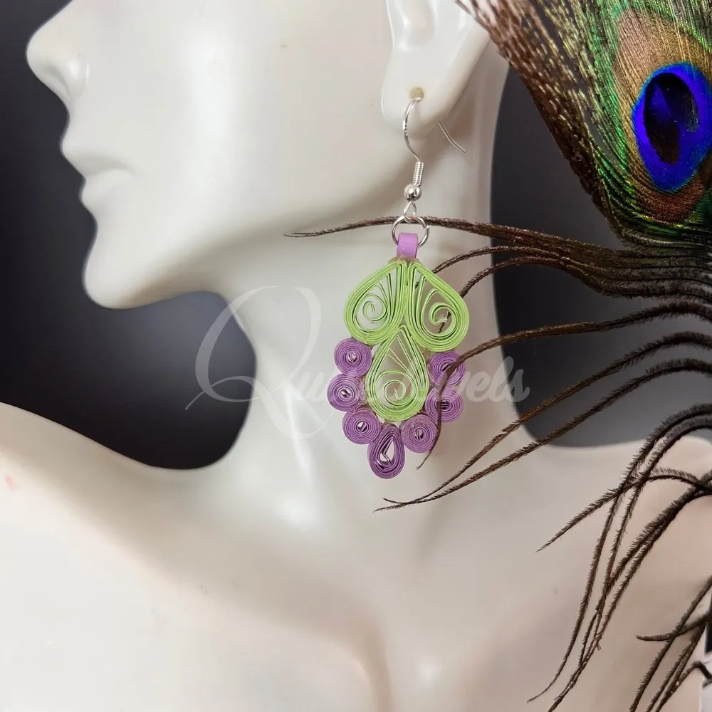 Filigree Floral Quilling Earrings