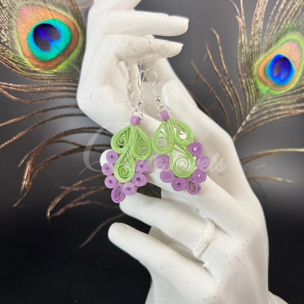 Filigree Floral Quilling Earrings
