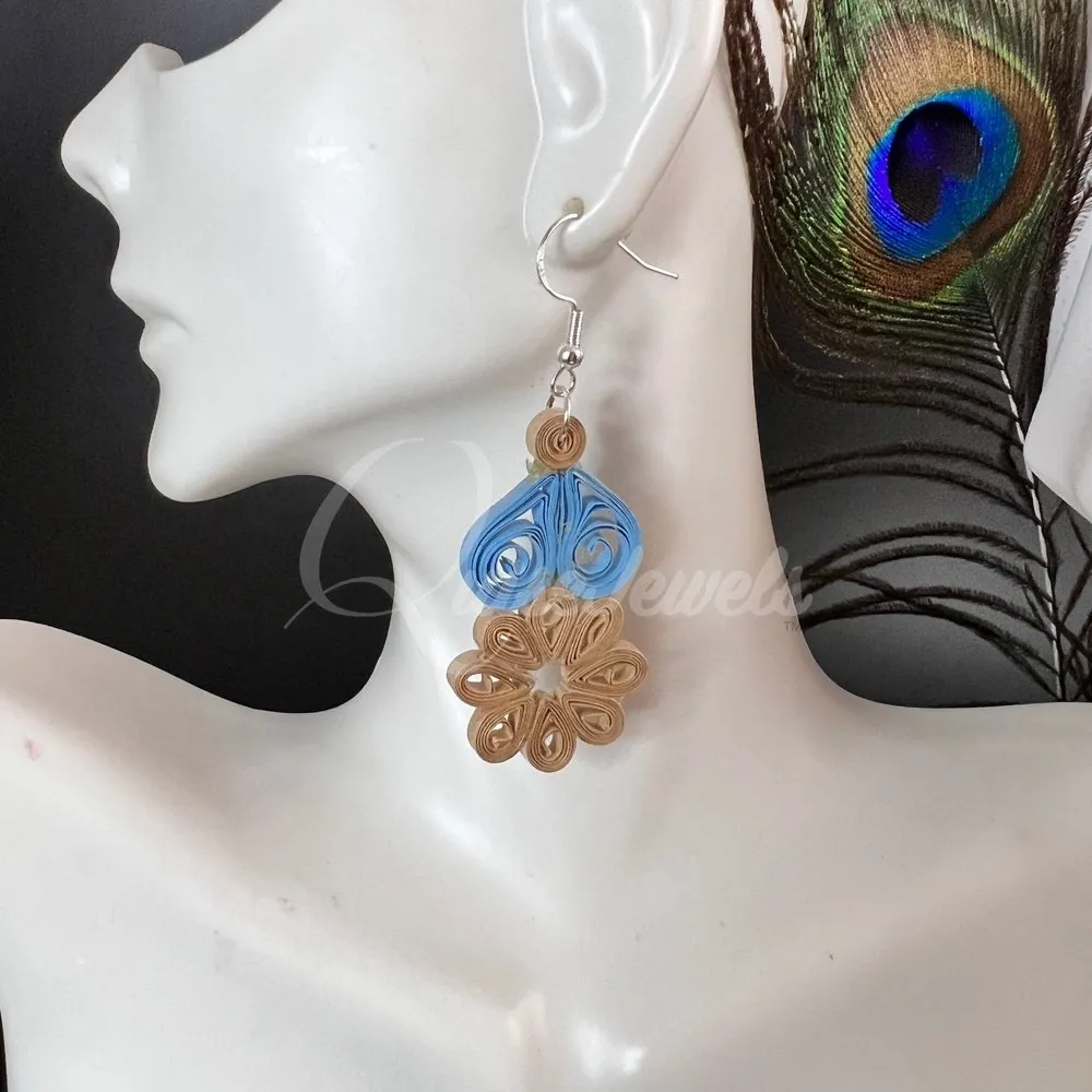 Filigree Floral Quilling Earrings