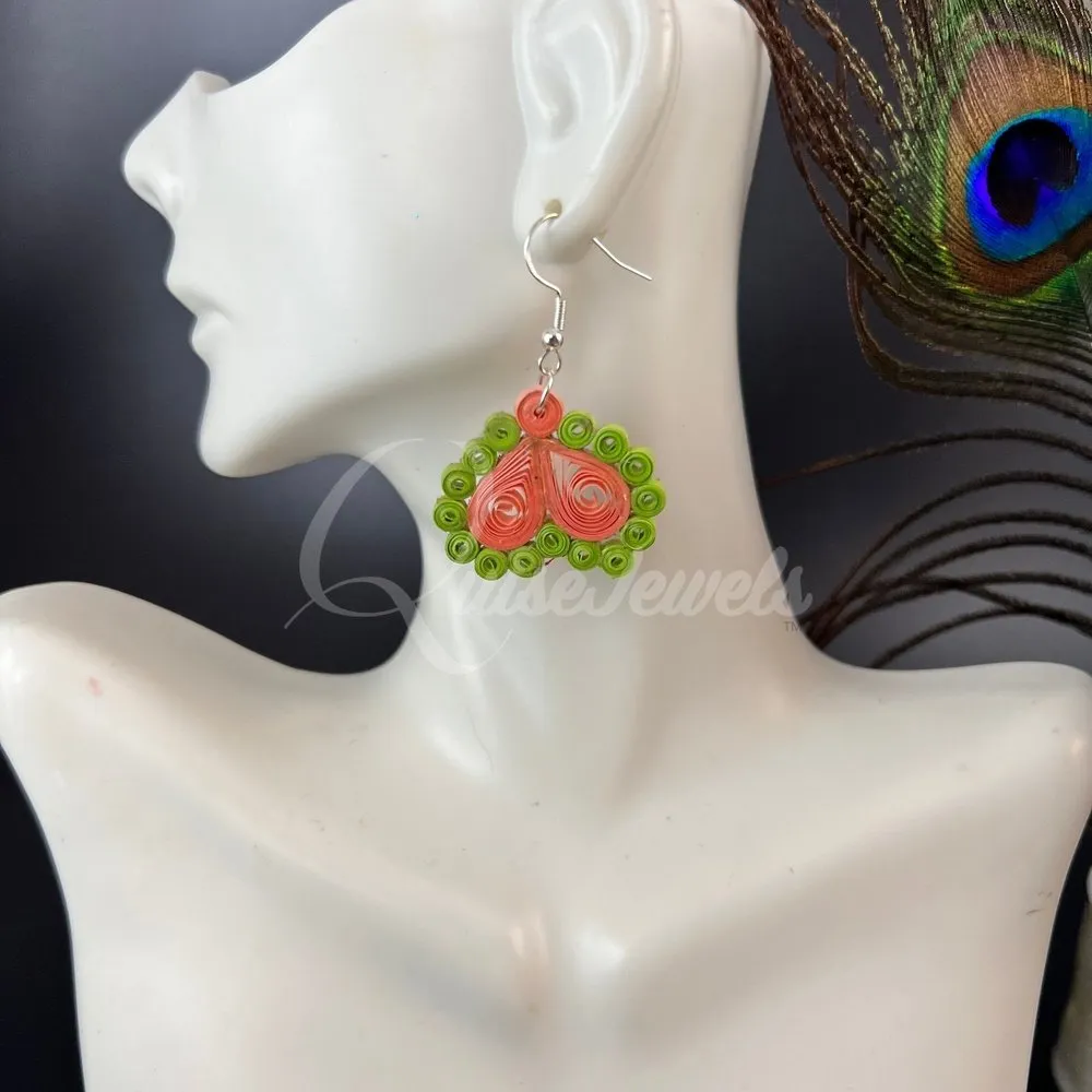 Filigree Floral Quilling Earrings