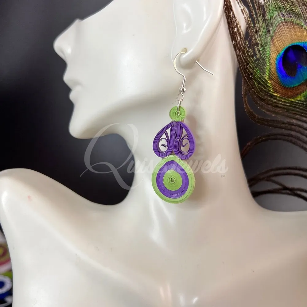 Filigree Floral Quilling Earrings