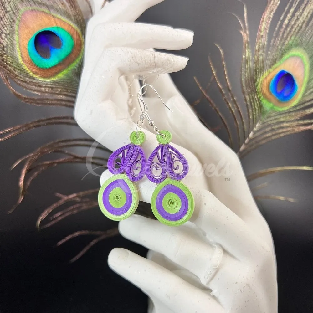Filigree Floral Quilling Earrings