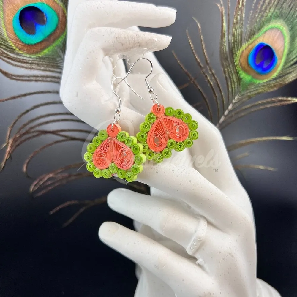 Filigree Floral Quilling Earrings