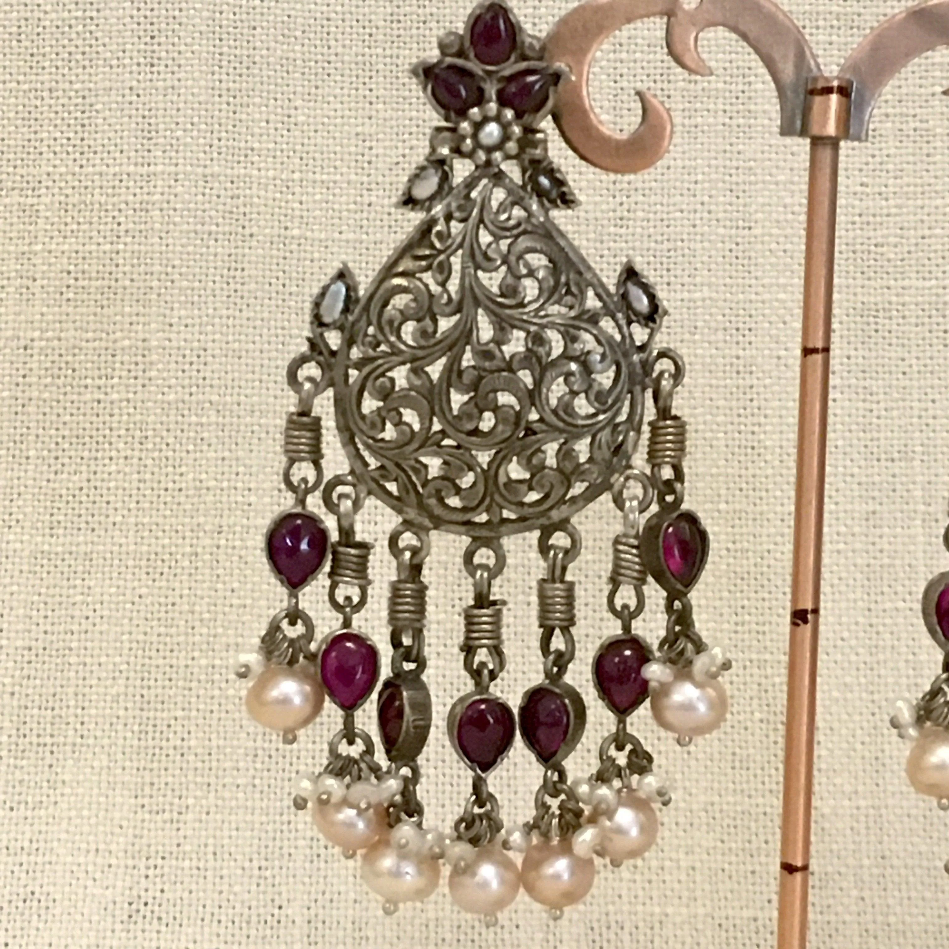 Filigree Silver Earrings