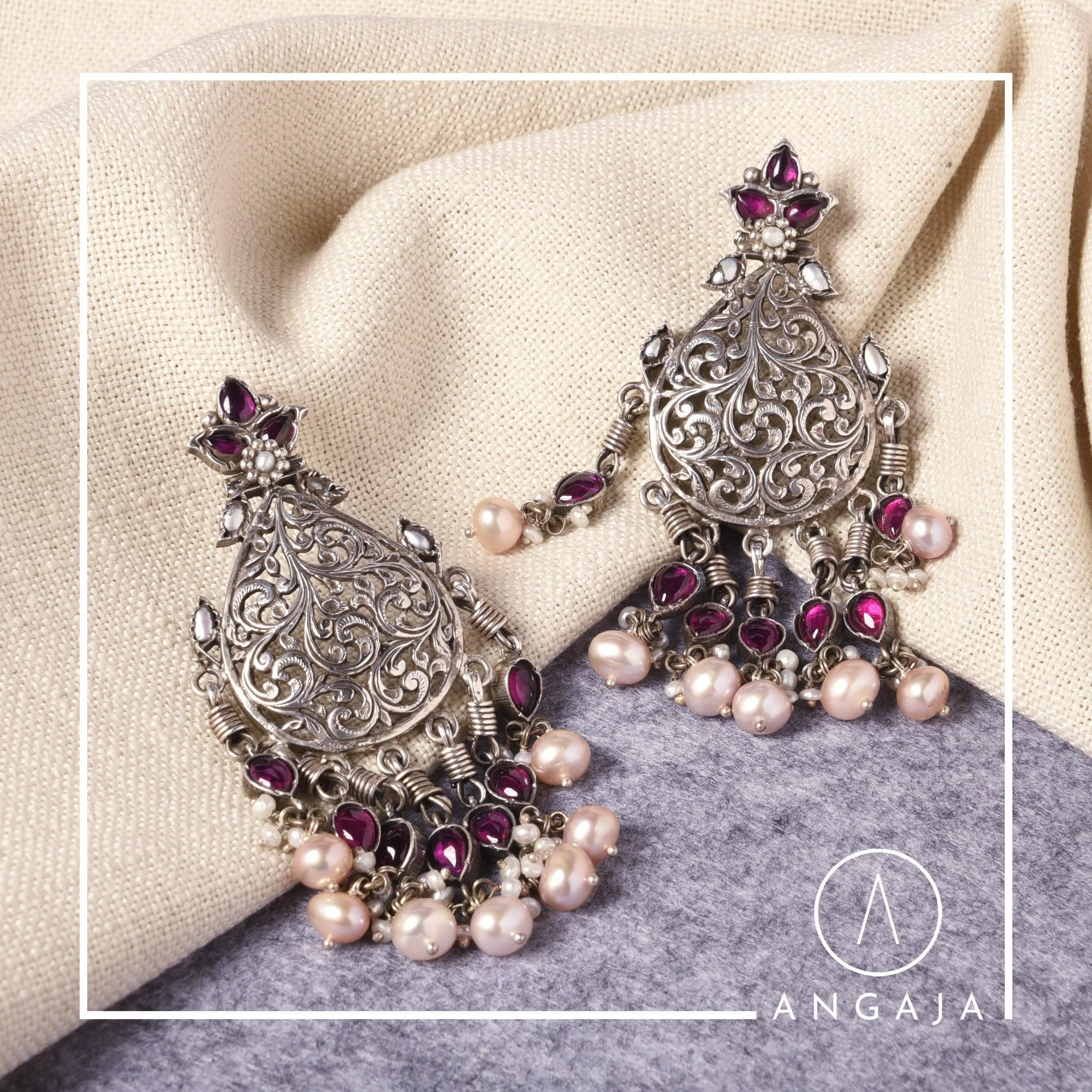 Filigree Silver Earrings