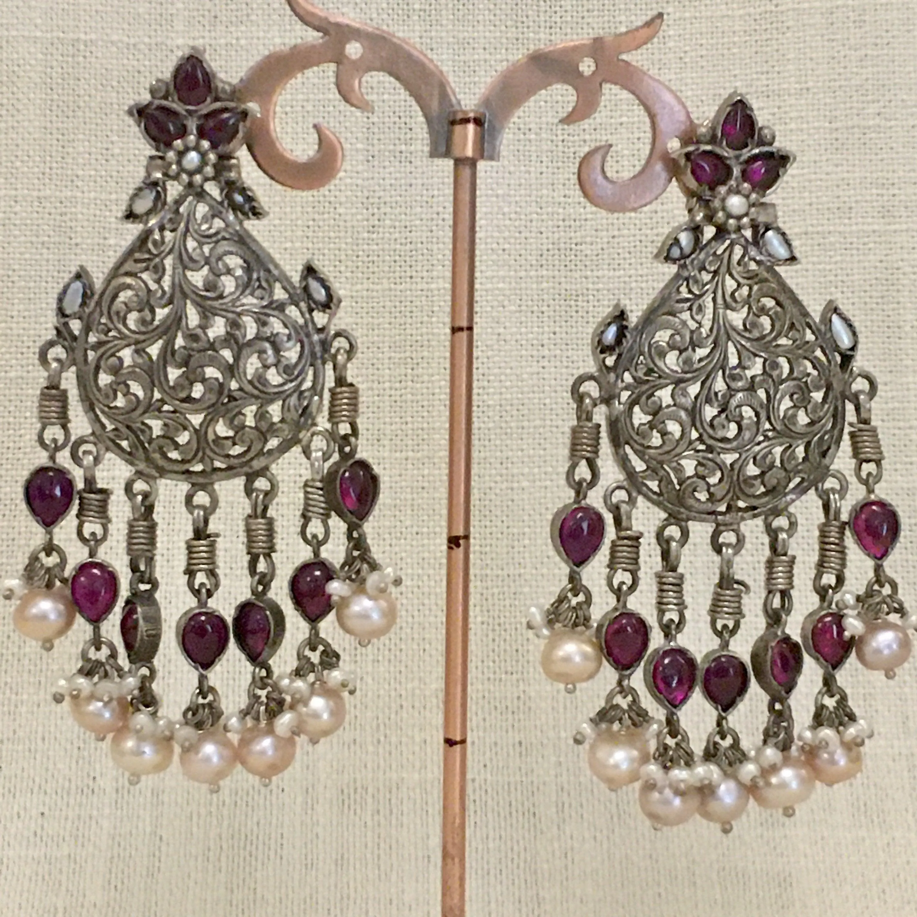 Filigree Silver Earrings