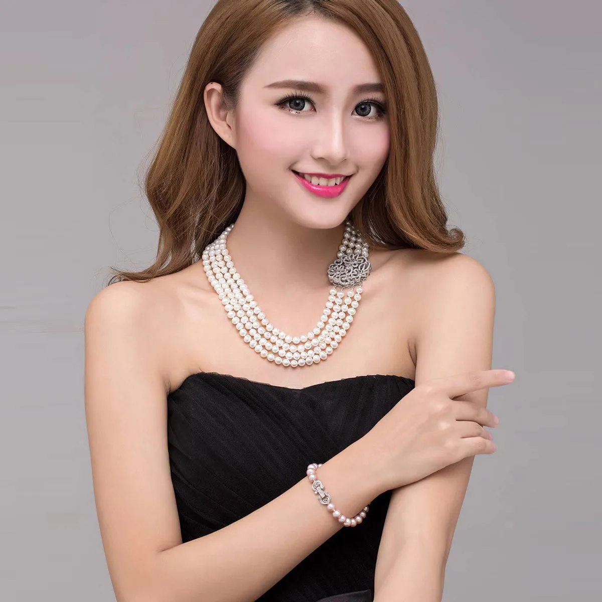 Flower Of Life Pearl Necklace