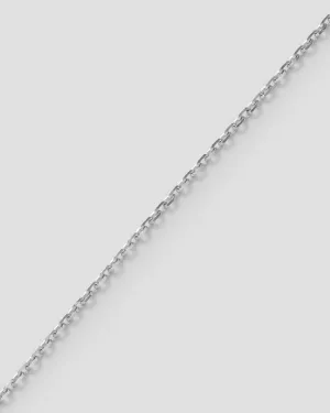 Forever Bracelet -  Diamond cut Mirror trace chain - WG - 0,9 mm