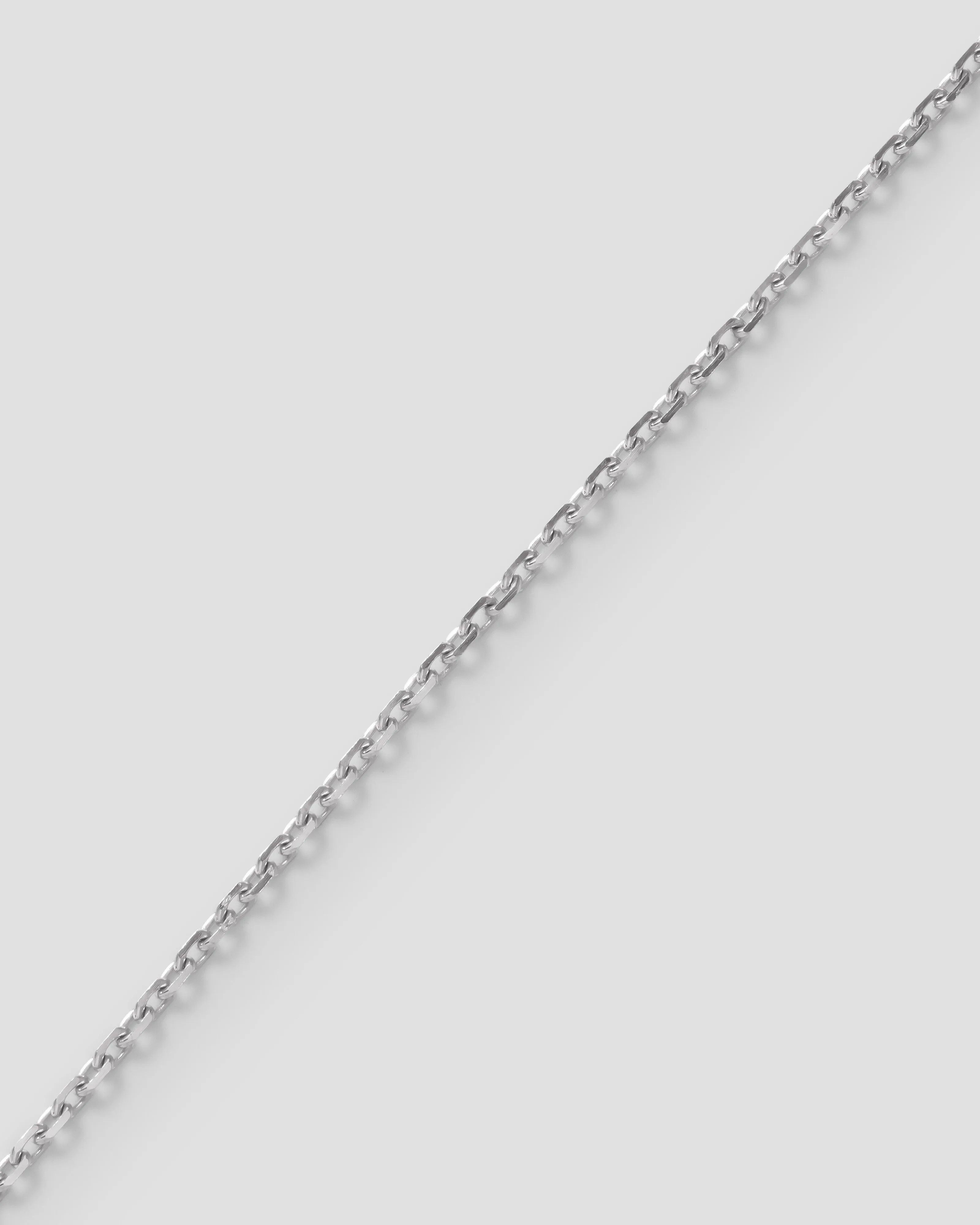Forever Bracelet -  Diamond cut Mirror trace chain - WG - 0,9 mm