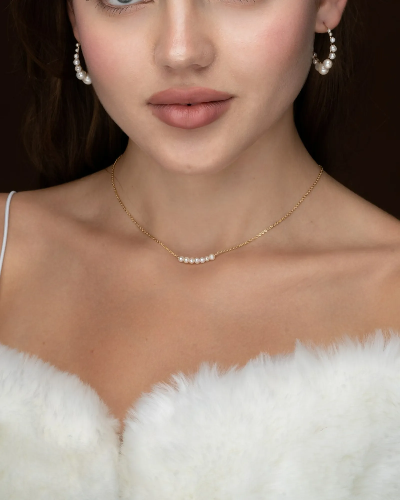 Freshwater Pearl Band Necklace