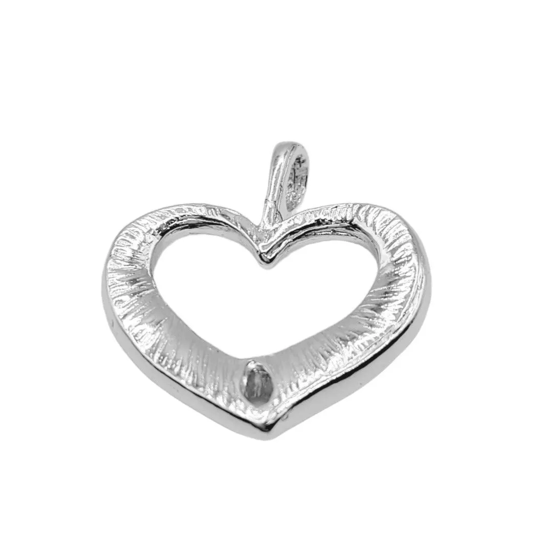 Heart Filigree Charms