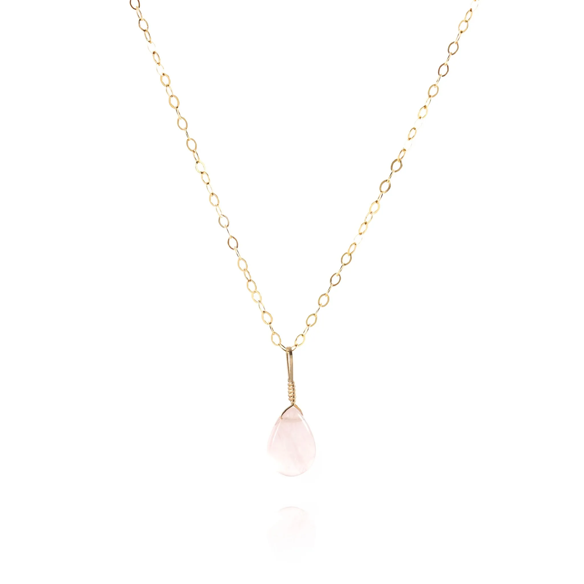 Intention Necklace Bottle - Love Rose Quartz
