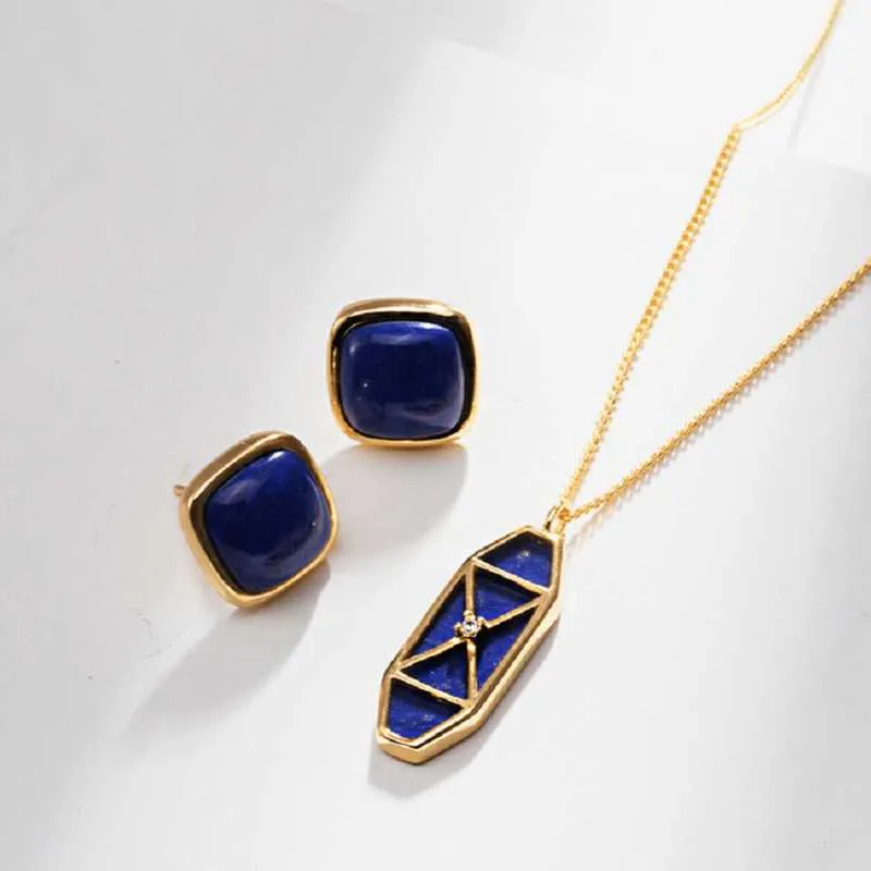 Lapis Lazuli Ring Womens - Gold Vermeil