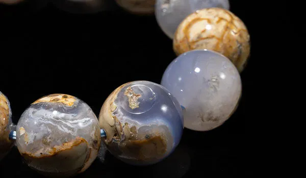 Luxury Chalcedony Natural Gemstone Bracelet