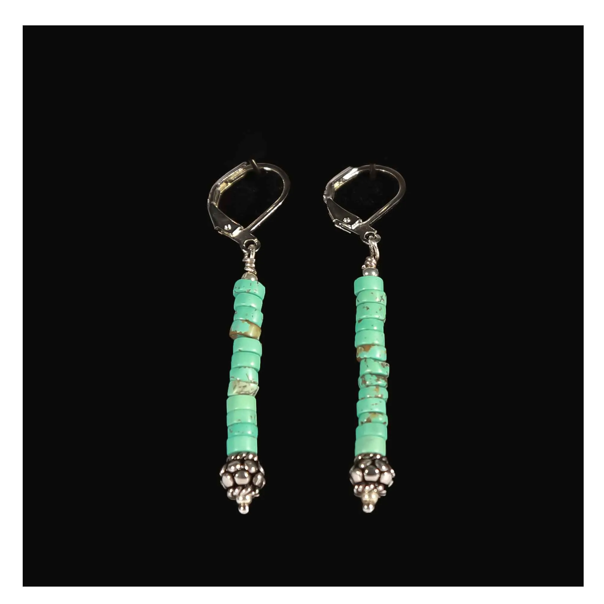 MEH Turquoise Sterling Silver Earrings