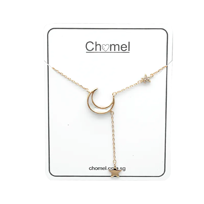 Moon & Star Mother of Pearl Necklace