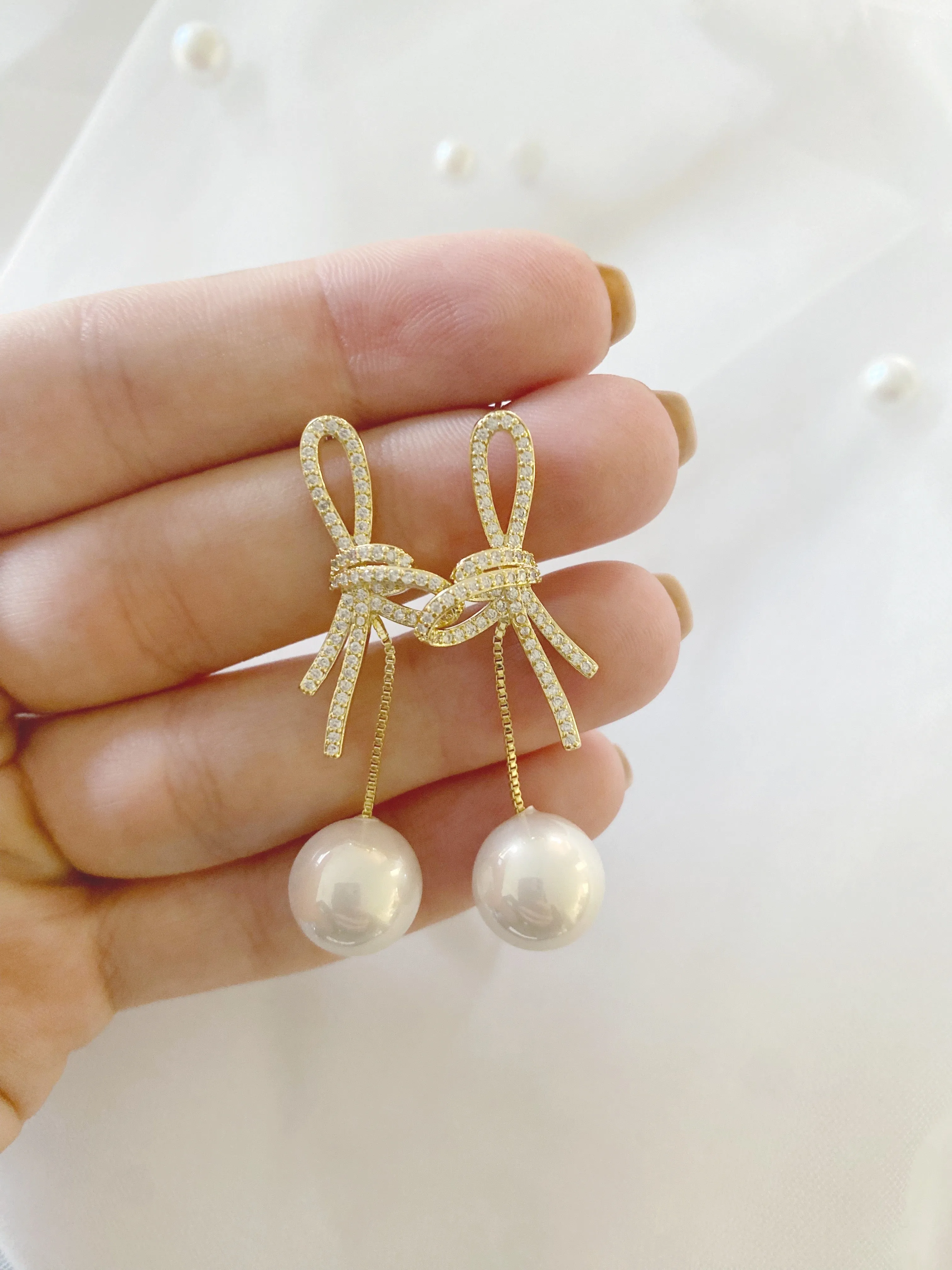 Nani Pearl Drop Earrings