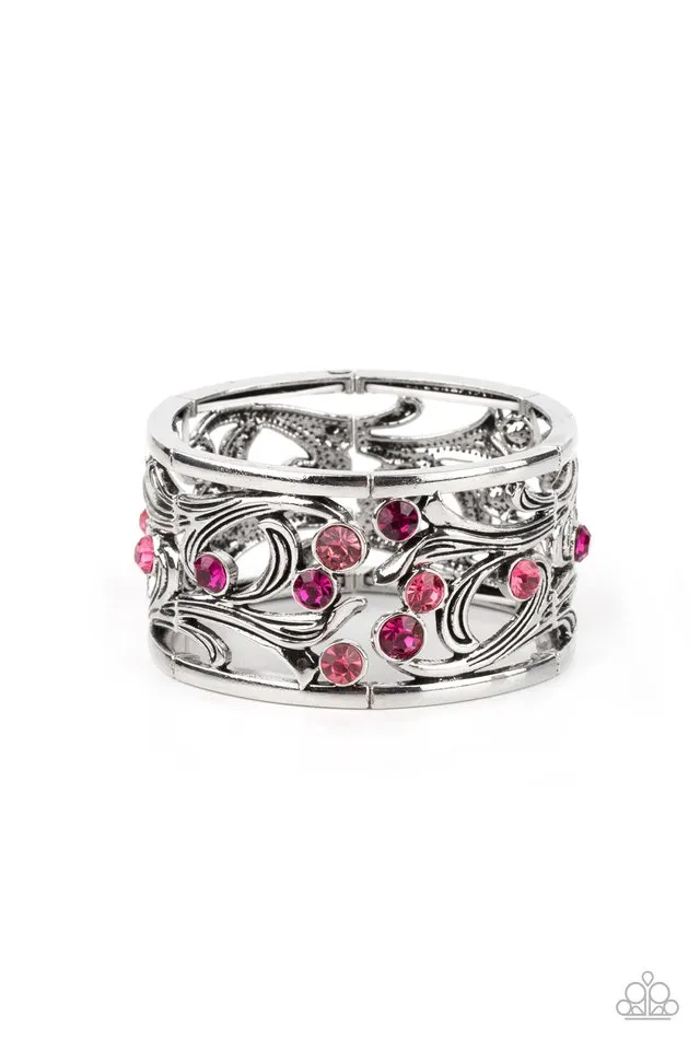 Paparazzi Bracelet ~ Garden Masquerade - Pink