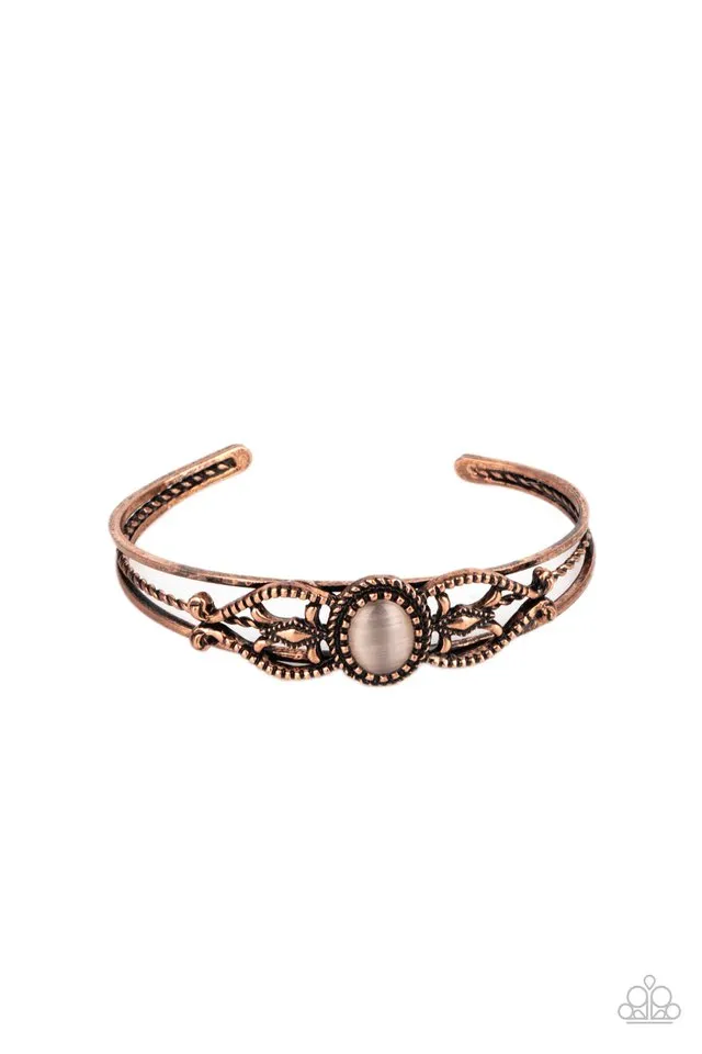 Paparazzi Bracelet ~ Wait and SEER - Copper
