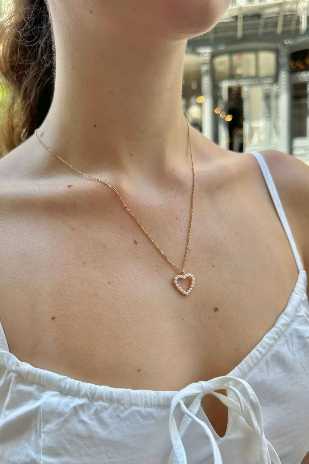 Pearl Heart Necklace