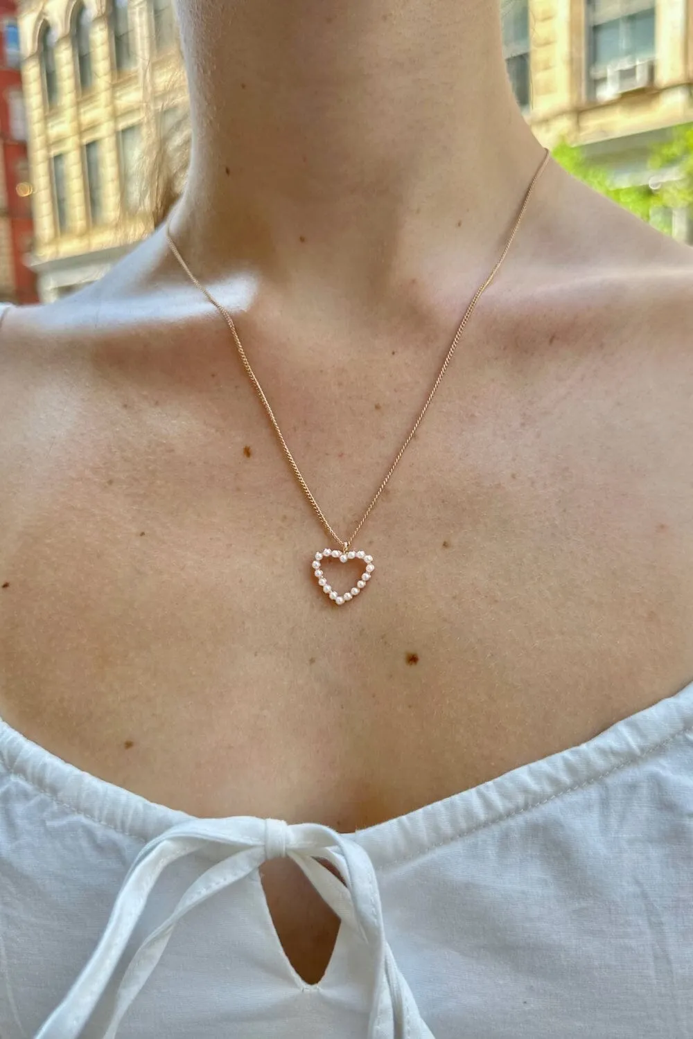 Pearl Heart Necklace