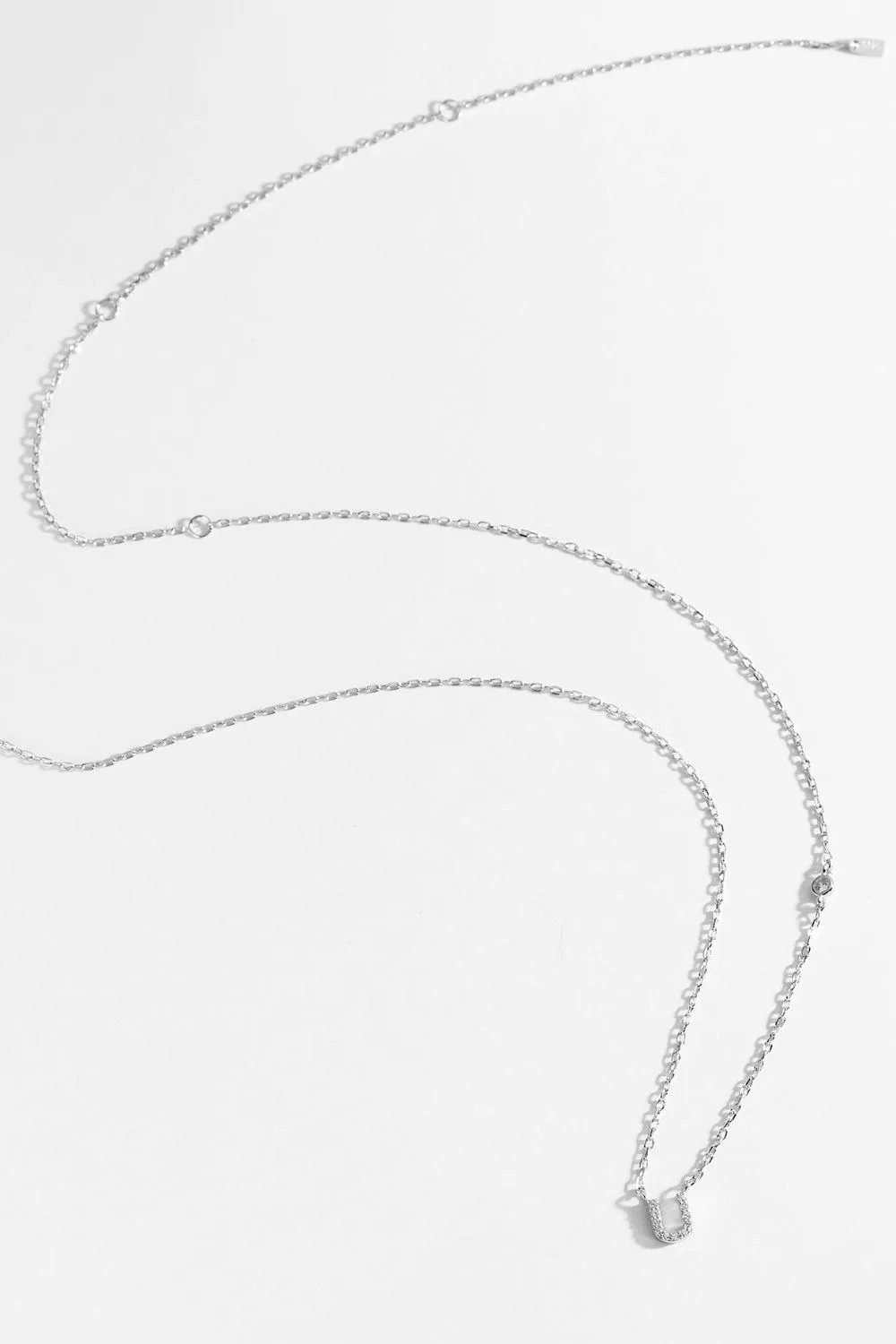 Q To U Zircon 925 Sterling Silver Necklace
