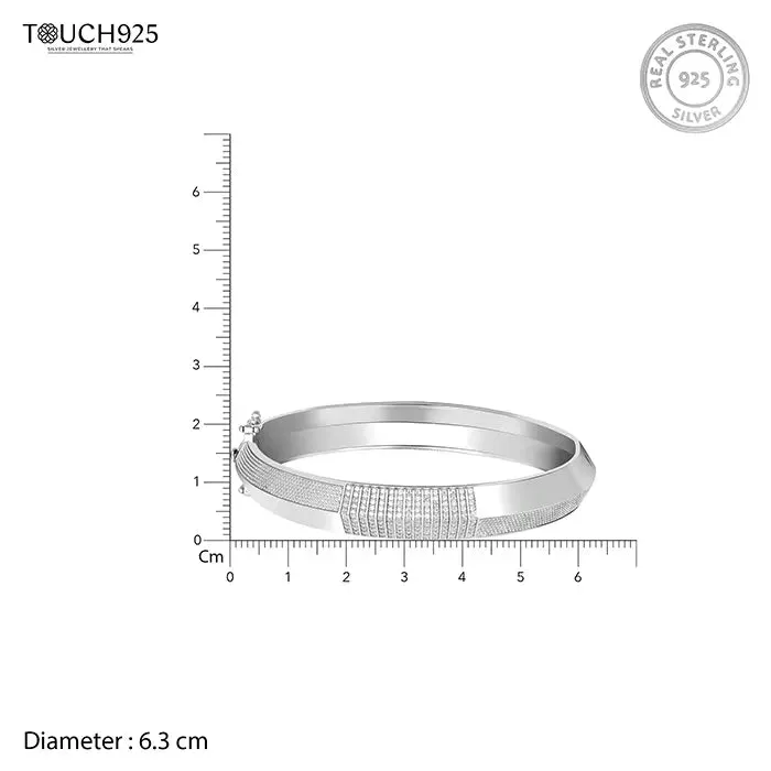 Radiant Zircon Majesty Silver Kada