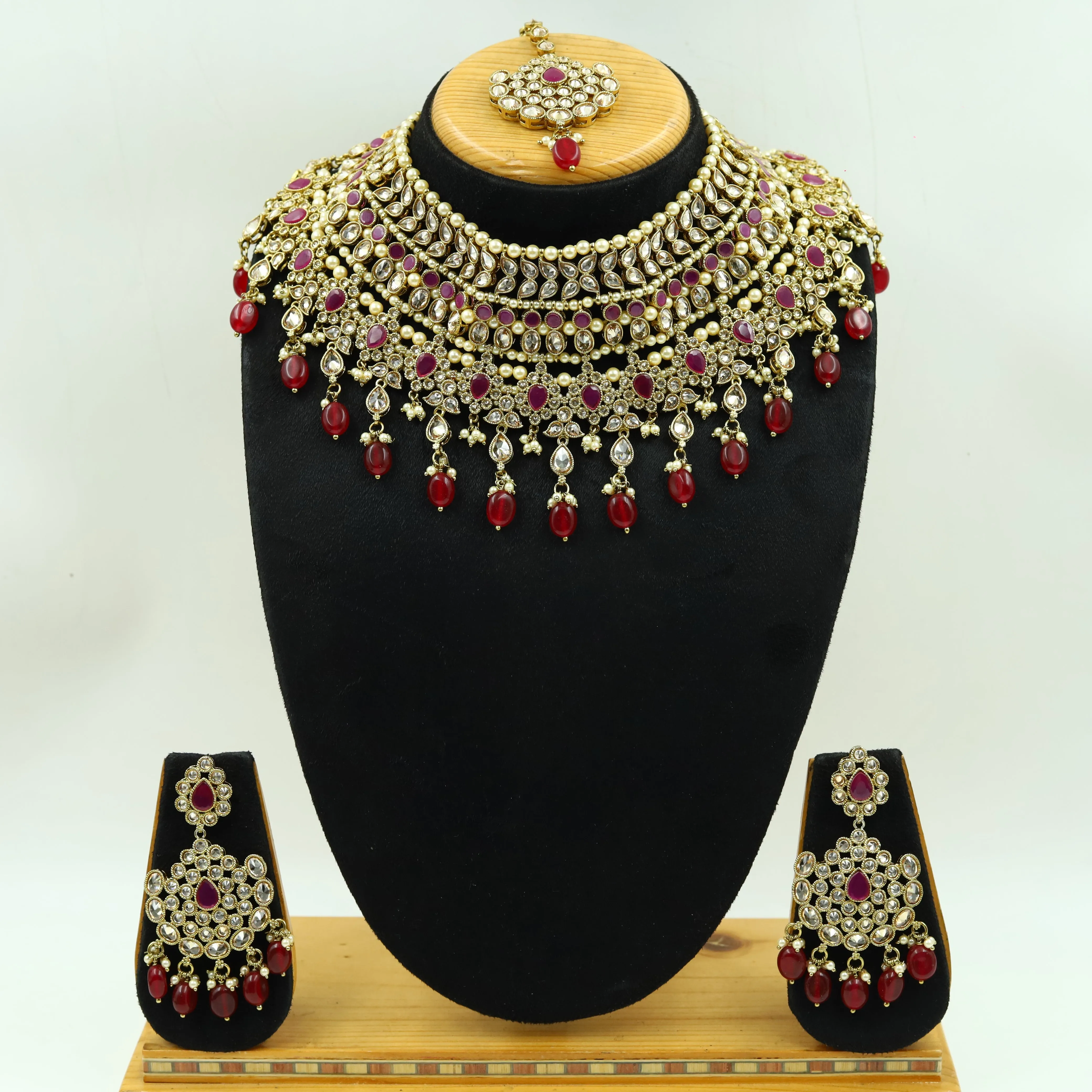 Ruby Antique Choker Set 19523-6706