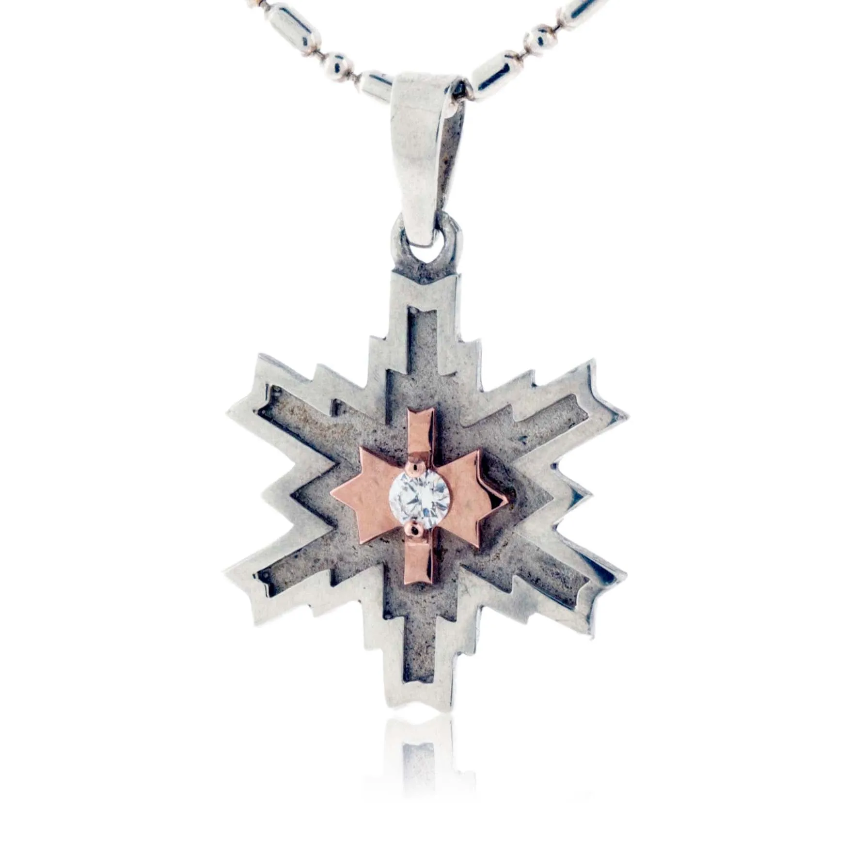 Santa Fe Style Snowflake Necklace