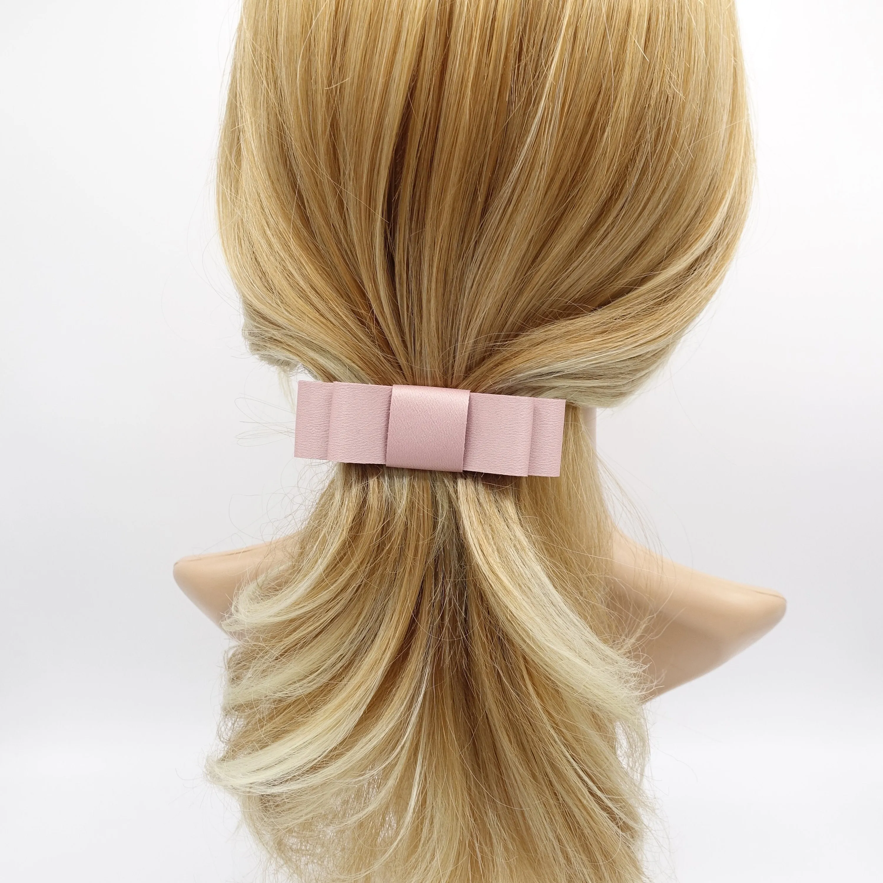 satin flat hair bow for women