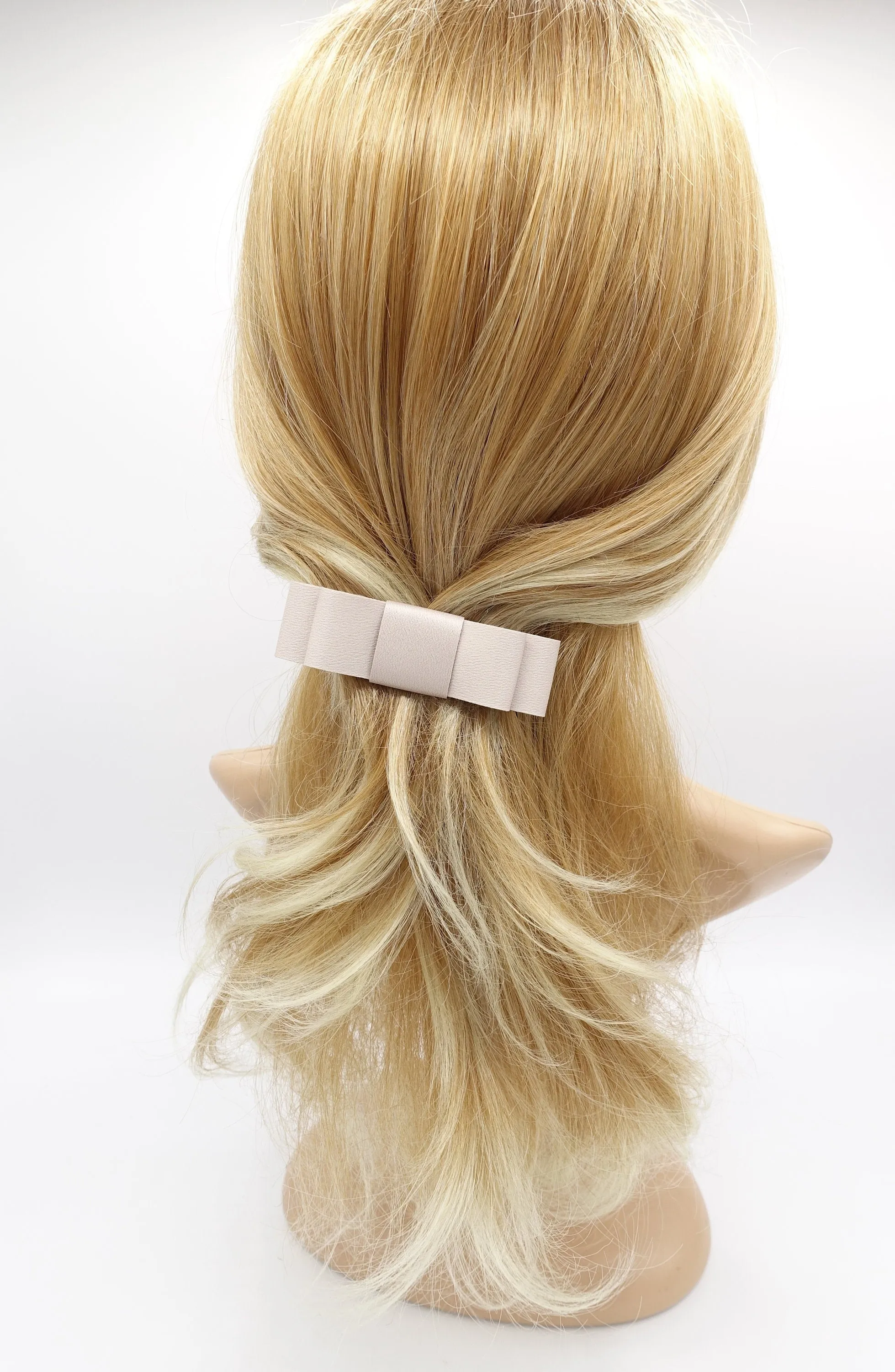satin flat hair bow for women