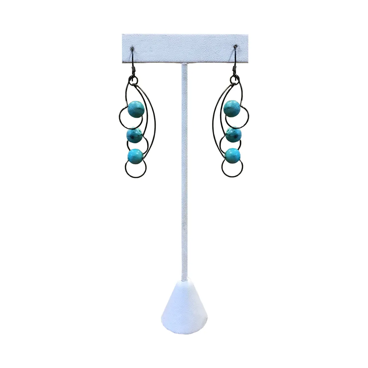Silver And Turquoise Earrings