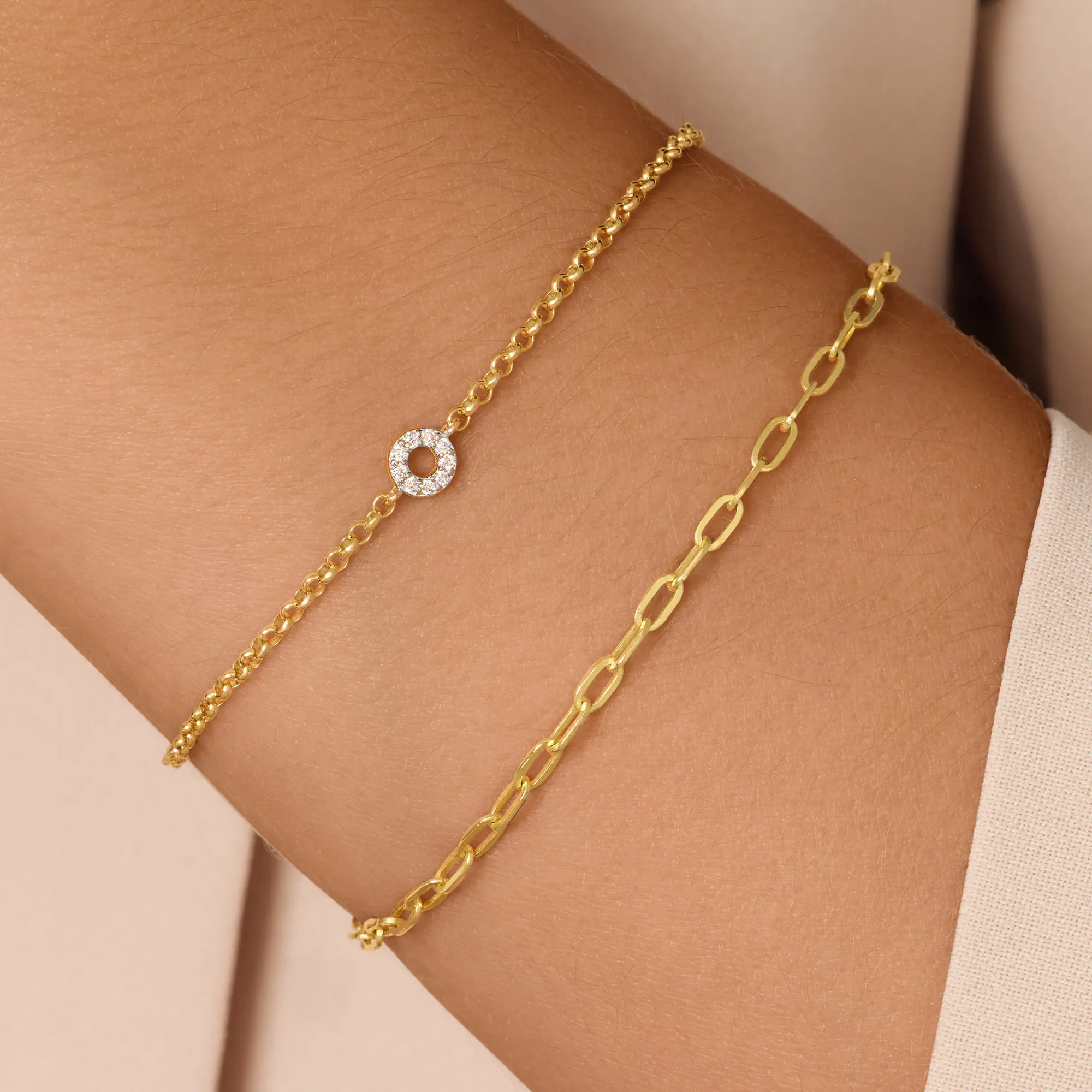 Slim Paperclip Chain Bracelet